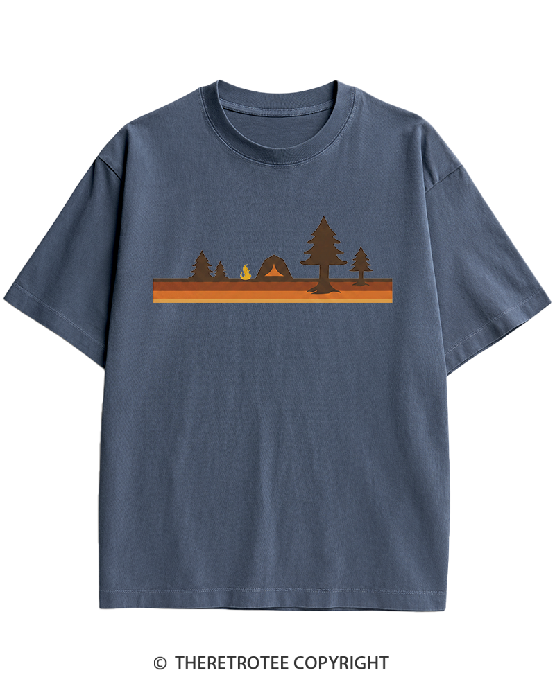 TheRetroTee Camper 1980s Heavy Cotton T-Shirt