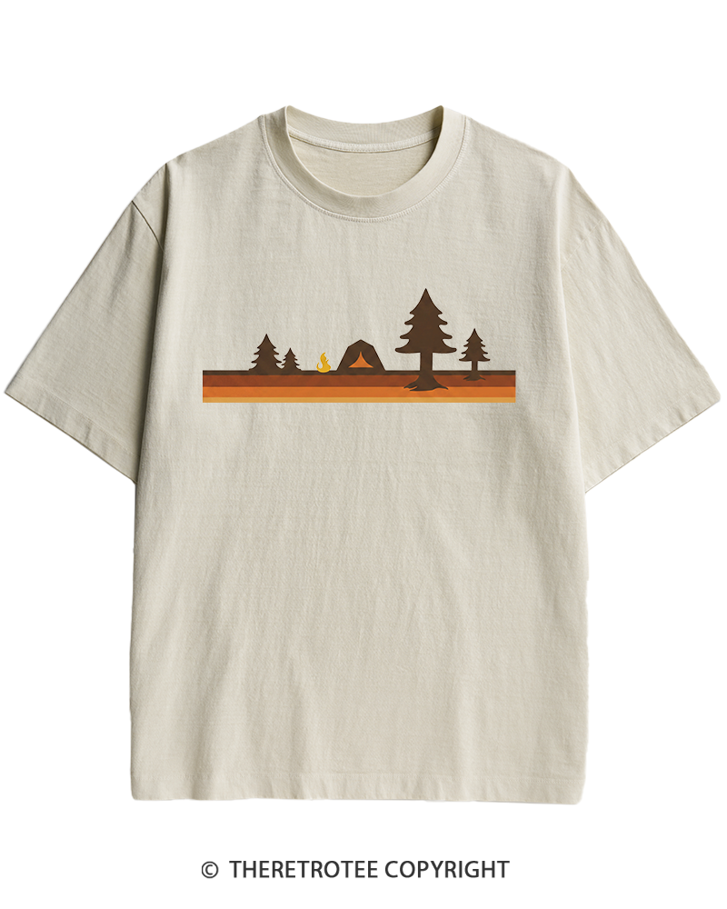 TheRetroTee Camper 1980s Heavy Cotton T-Shirt