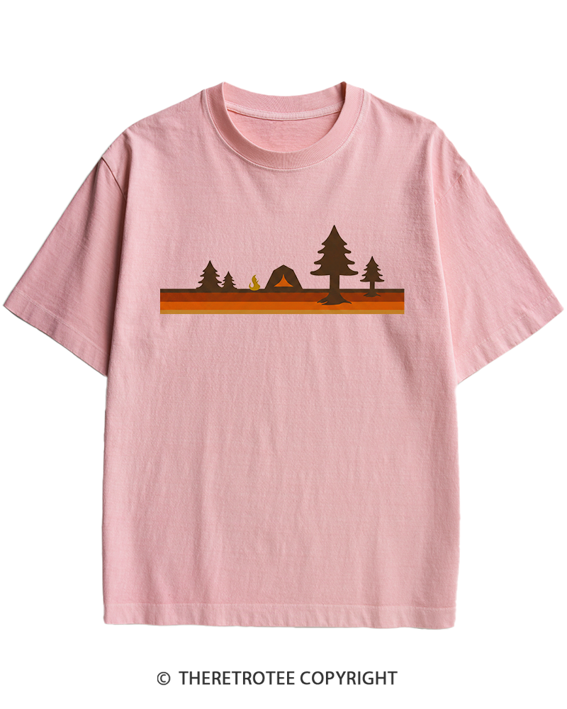 TheRetroTee Camper 1980s Heavy Cotton T-Shirt
