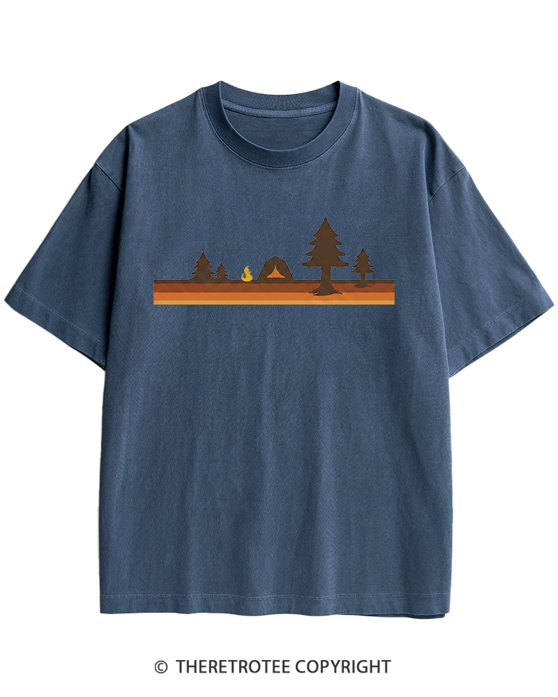 TheRetroTee Camper 1980s Heavy Cotton T-Shirt