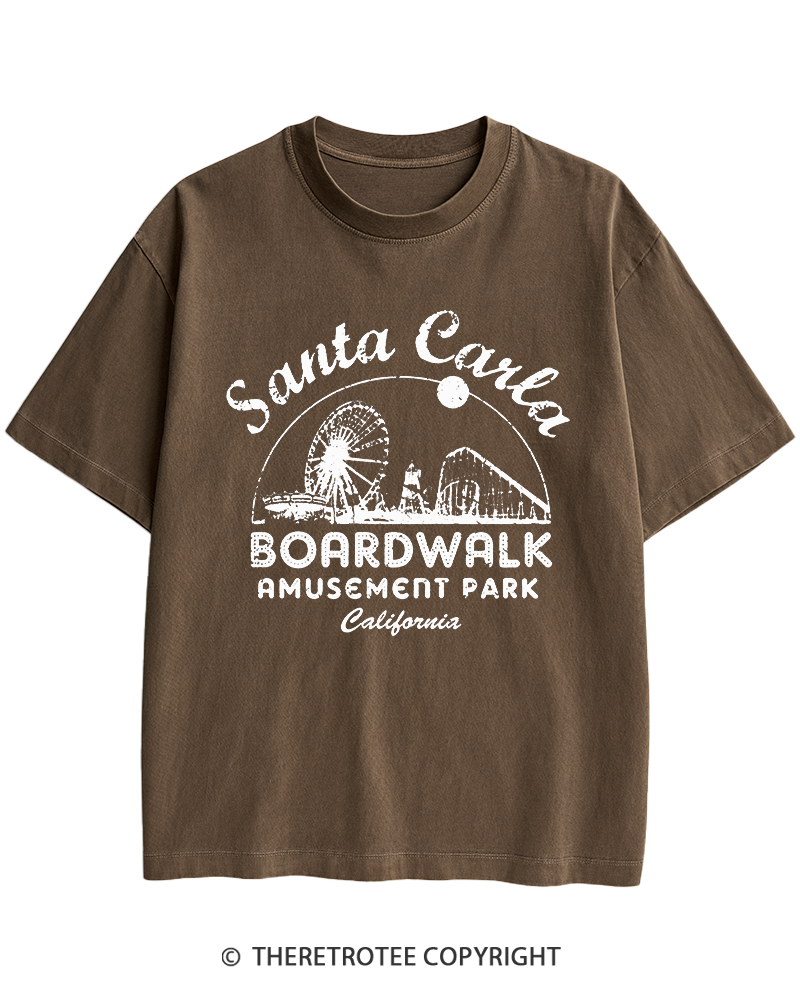 TheRetroTee Santa Carla Amusement Park 1980s Heavy Cotton T-Shirt
