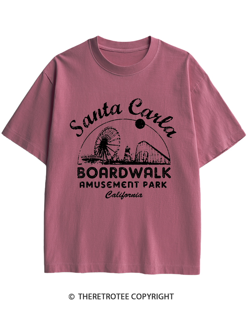 TheRetroTee Santa Carla Amusement Park 1980s Heavy Cotton T-Shirt