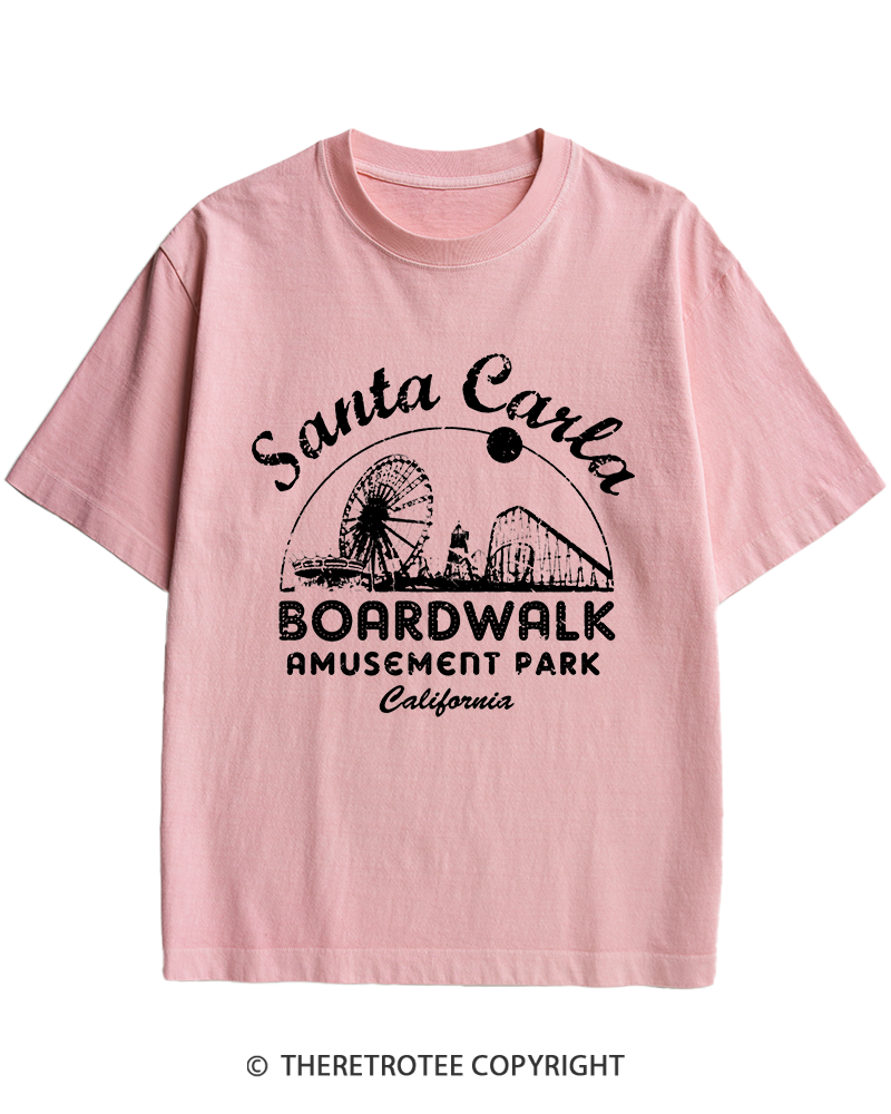 TheRetroTee Santa Carla Amusement Park 1980s Heavy Cotton T-Shirt