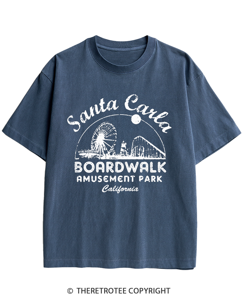 TheRetroTee Santa Carla Amusement Park 1980s Heavy Cotton T-Shirt