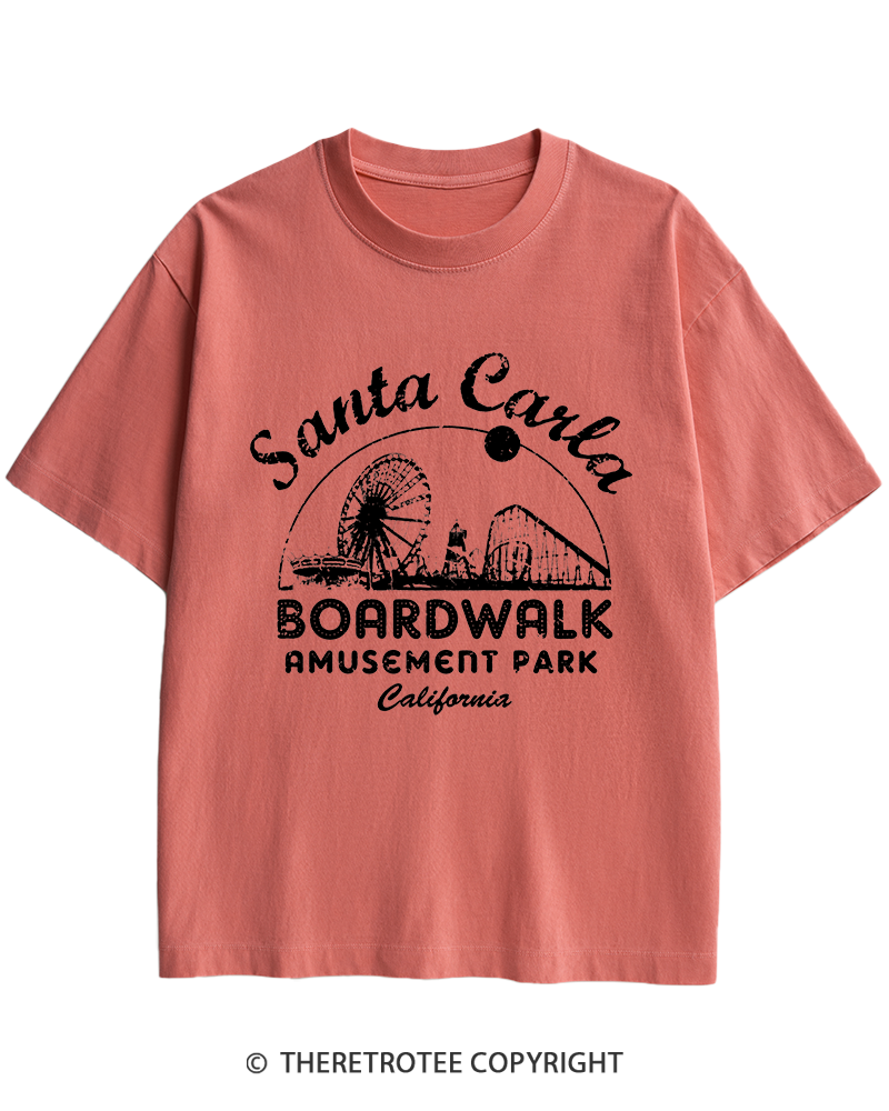 TheRetroTee Santa Carla Amusement Park 1980s Heavy Cotton T-Shirt