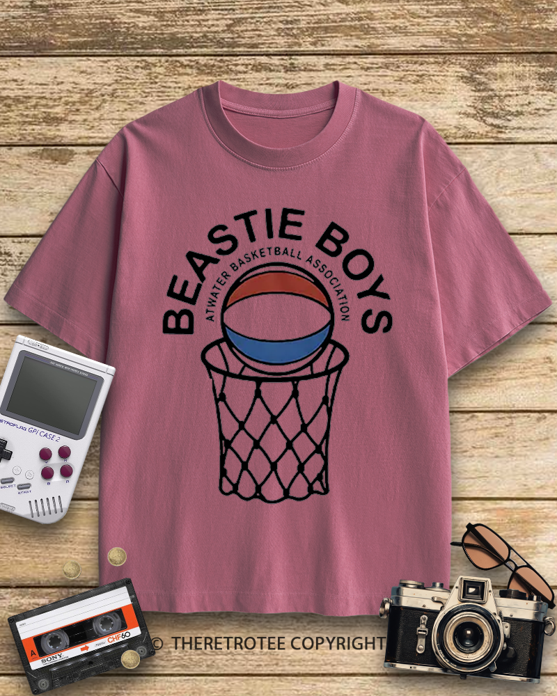 TheRetroTee Atwater Basketball Association Beastie Boys 1980s Cotton T-Shirt