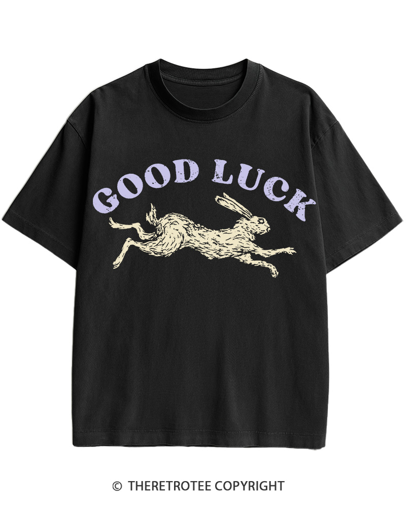 TheRetroTee Good Luck 1970s Cotton T-Shirt