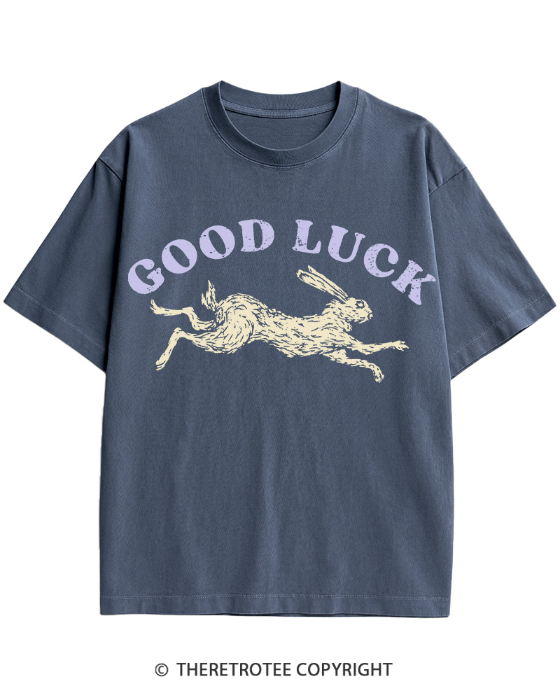 TheRetroTee Good Luck 1970s Cotton T-Shirt