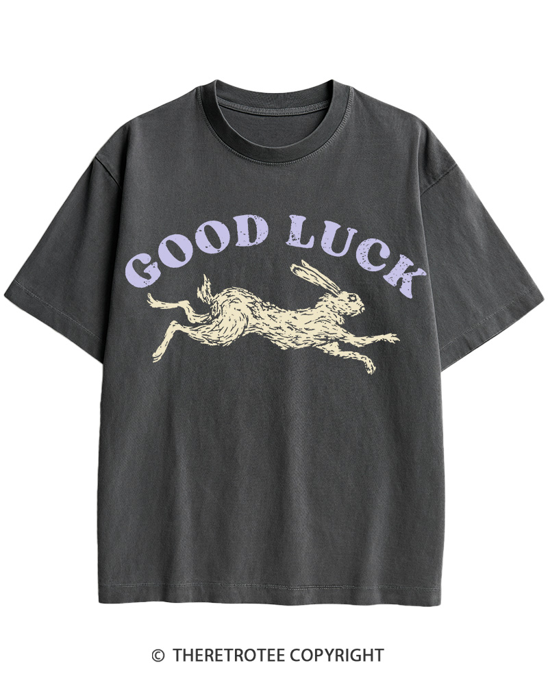 TheRetroTee Good Luck 1970s Cotton T-Shirt