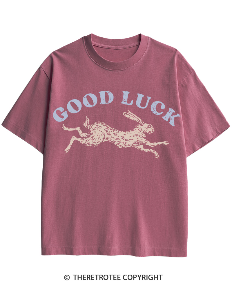 TheRetroTee Good Luck 1970s Cotton T-Shirt