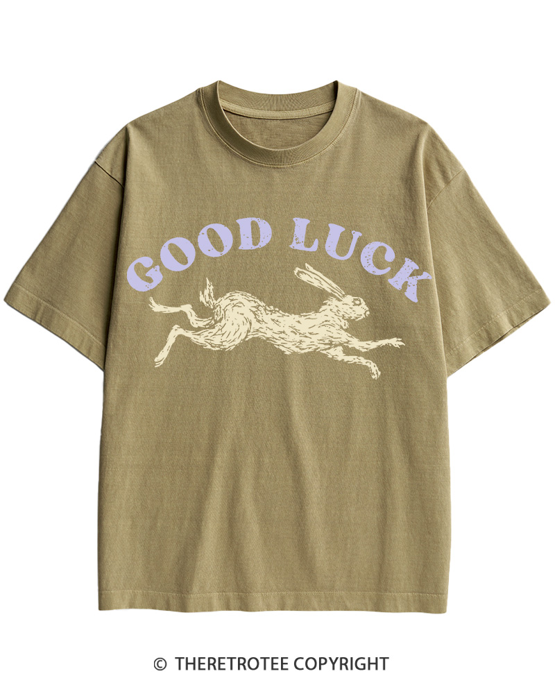 TheRetroTee Good Luck 1970s Cotton T-Shirt