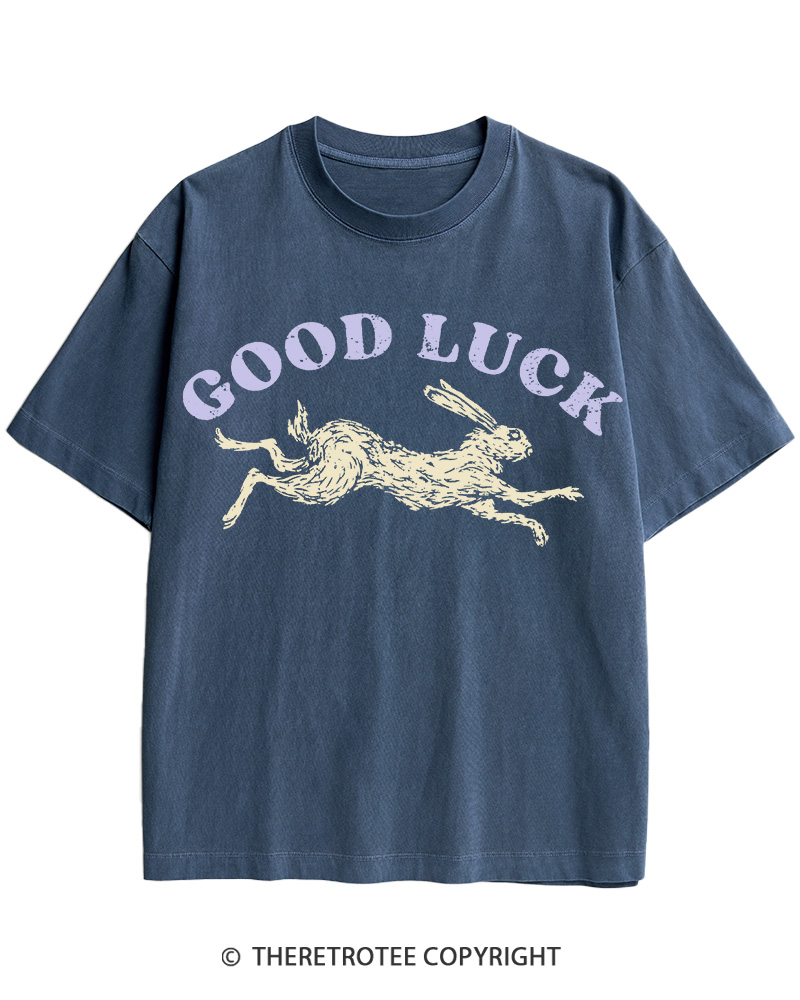 TheRetroTee Good Luck 1970s Cotton T-Shirt