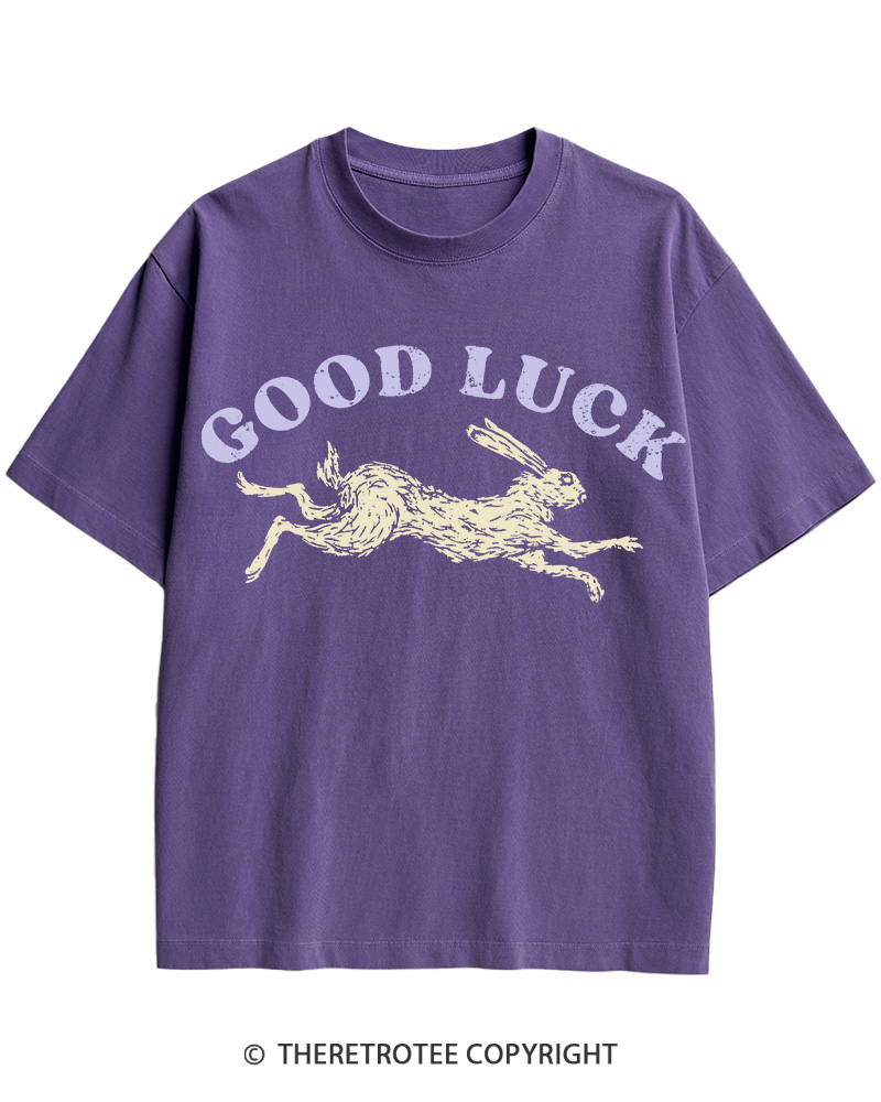 TheRetroTee Good Luck 1970s Cotton T-Shirt