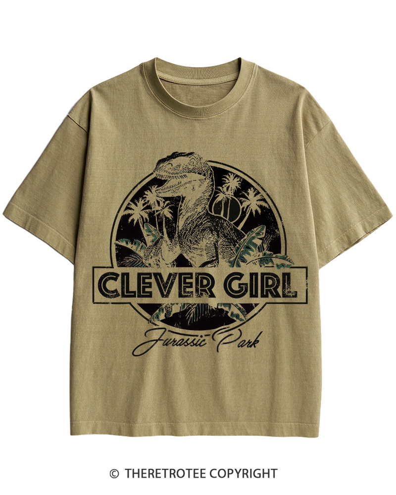 TheRetroTee Velociraptor 1990s Cotton T-Shirt