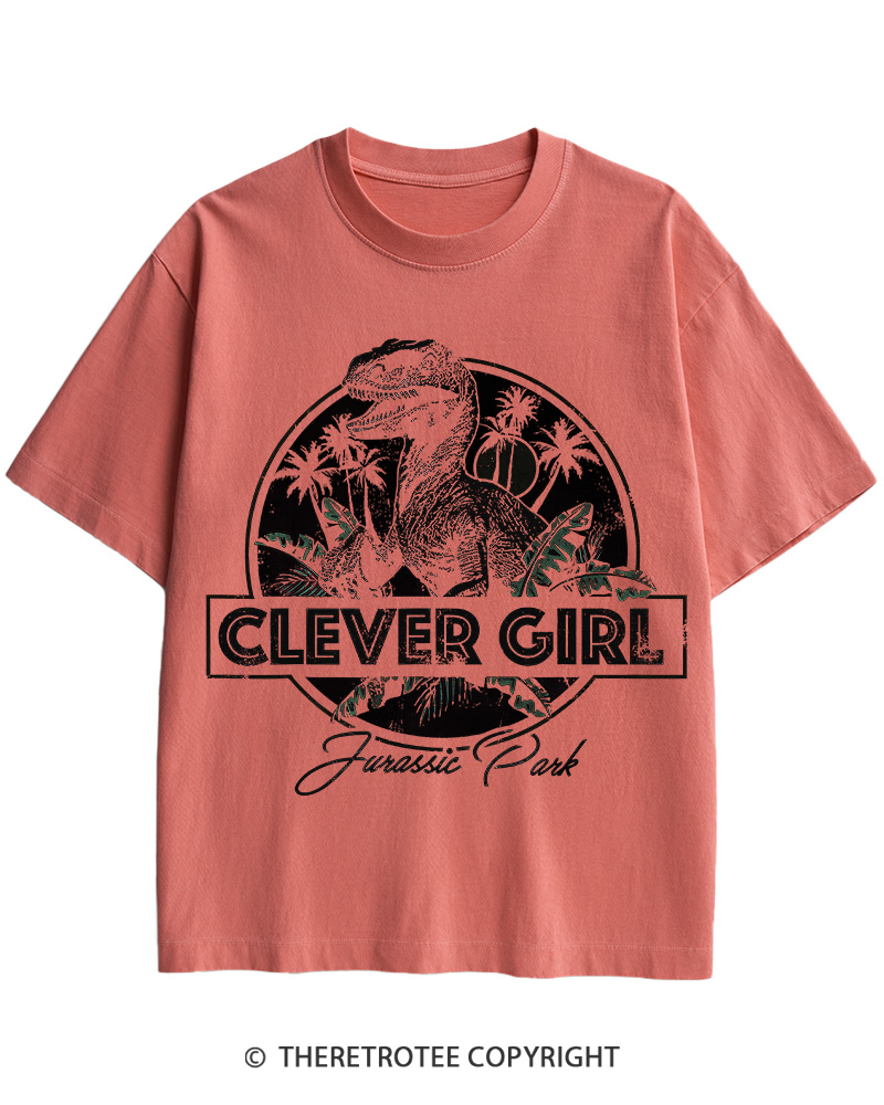 TheRetroTee Velociraptor 1990s Cotton T-Shirt
