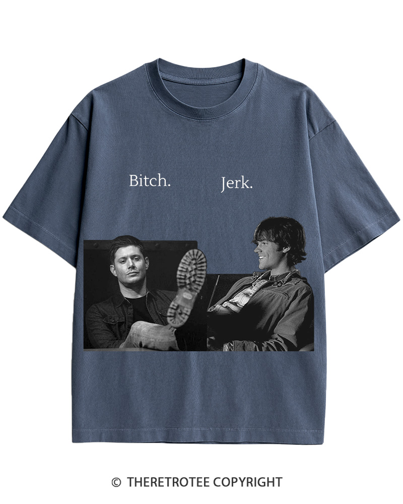 TheRetroTee Supernatural Btch Jerk 2000s Cotton T-Shirt
