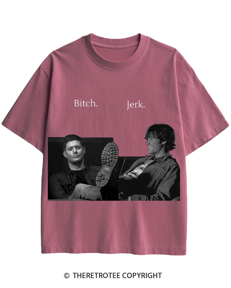 TheRetroTee Supernatural Btch Jerk 2000s Cotton T-Shirt