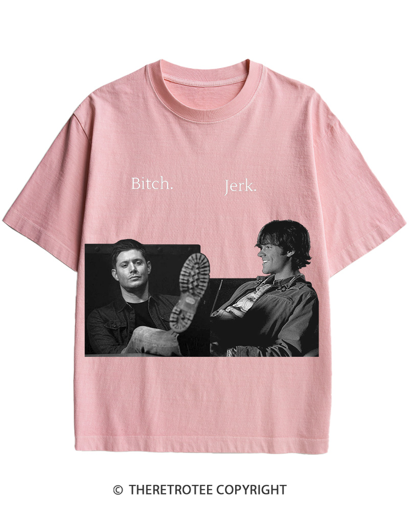 TheRetroTee Supernatural Btch Jerk 2000s Cotton T-Shirt