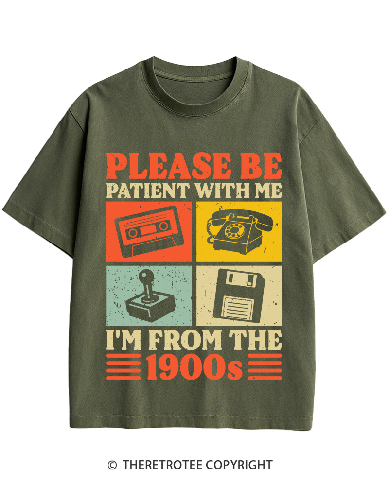 TheRetroTee Please Be Patient With Me I'm From The 1900s Cotton T-Shirt