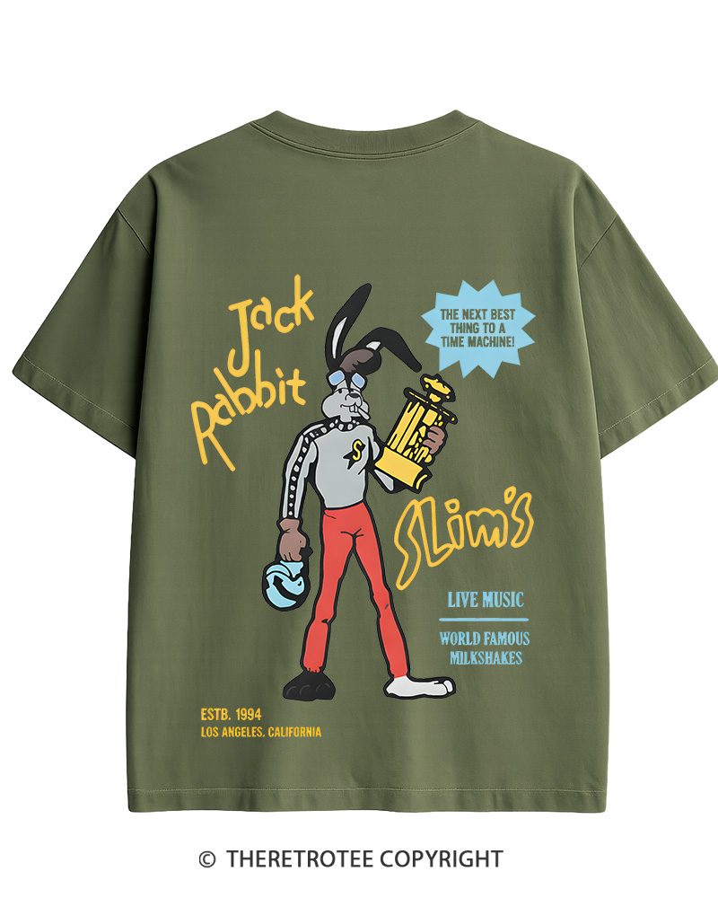 TheRetroTee Jack Rabbit Slims Signage Cotton T-Shirt
