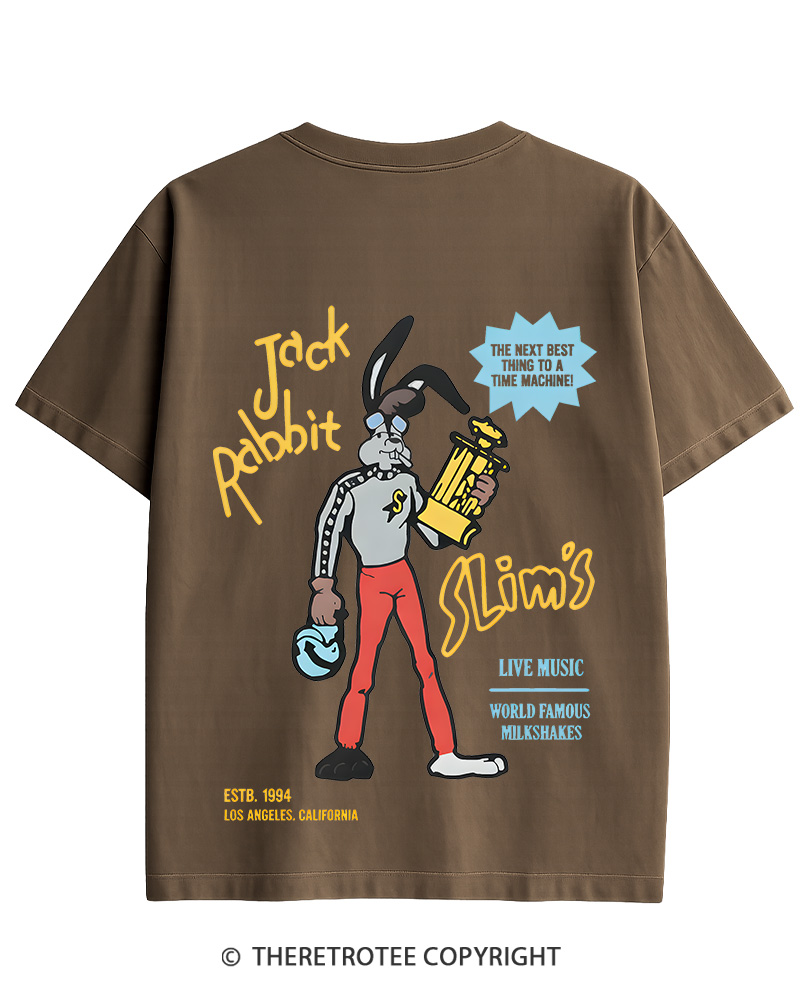 TheRetroTee Jack Rabbit Slims Signage Cotton T-Shirt