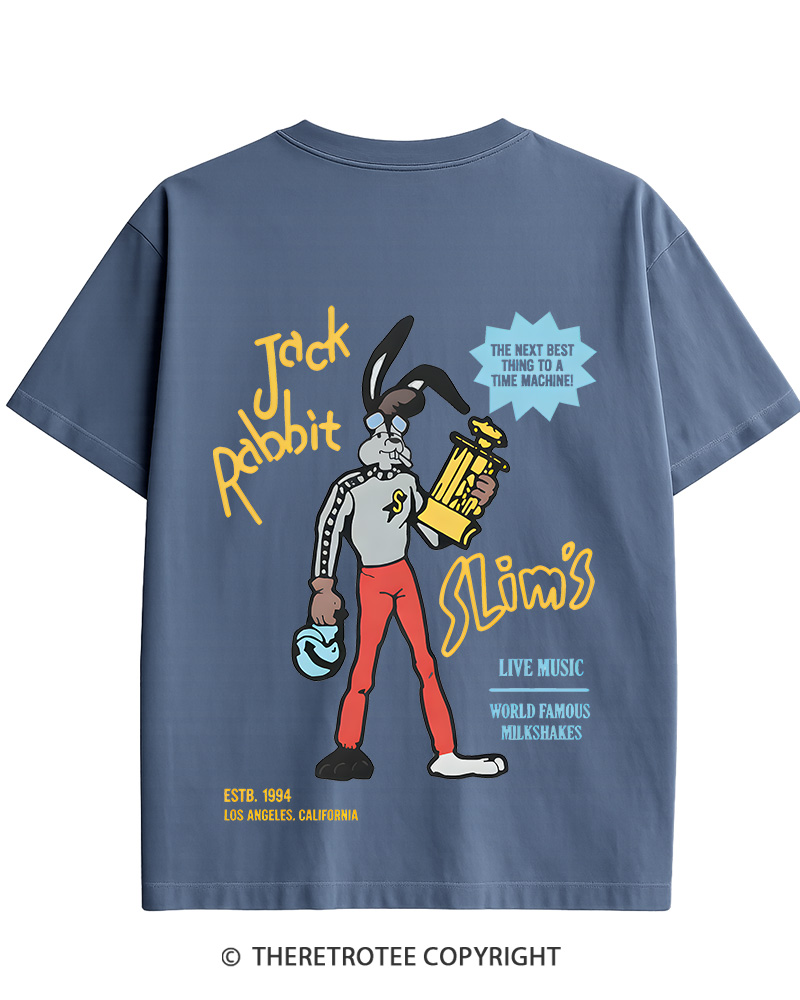 TheRetroTee Jack Rabbit Slims Signage Cotton T-Shirt