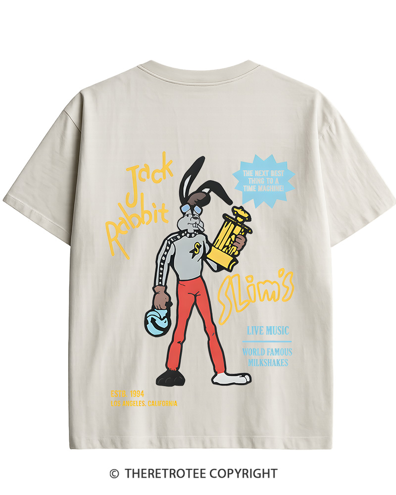 TheRetroTee Jack Rabbit Slims Signage Cotton T-Shirt