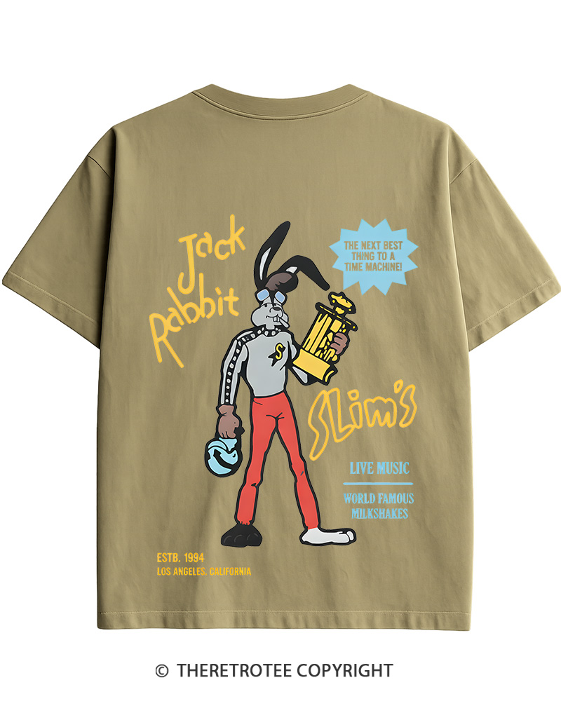TheRetroTee Jack Rabbit Slims Signage Cotton T-Shirt