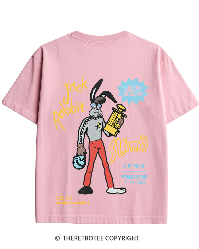 TheRetroTee Jack Rabbit Slims Signage Cotton T-Shirt