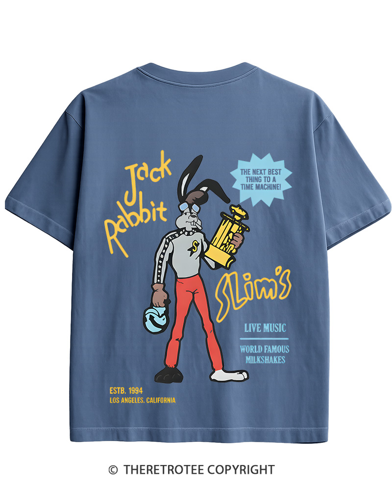TheRetroTee Jack Rabbit Slims Signage Cotton T-Shirt