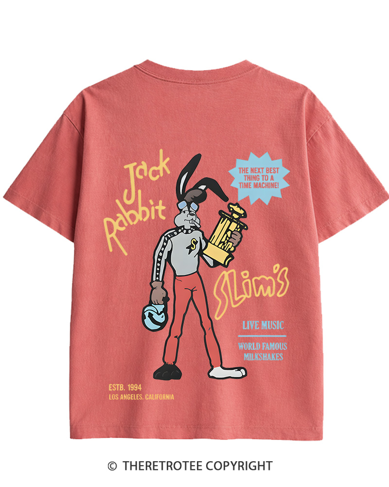TheRetroTee Jack Rabbit Slims Signage Cotton T-Shirt