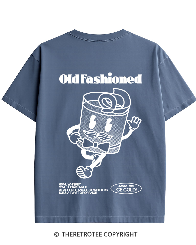 TheRetroTee Old Fashioned 1960s Cotton T-Shirt