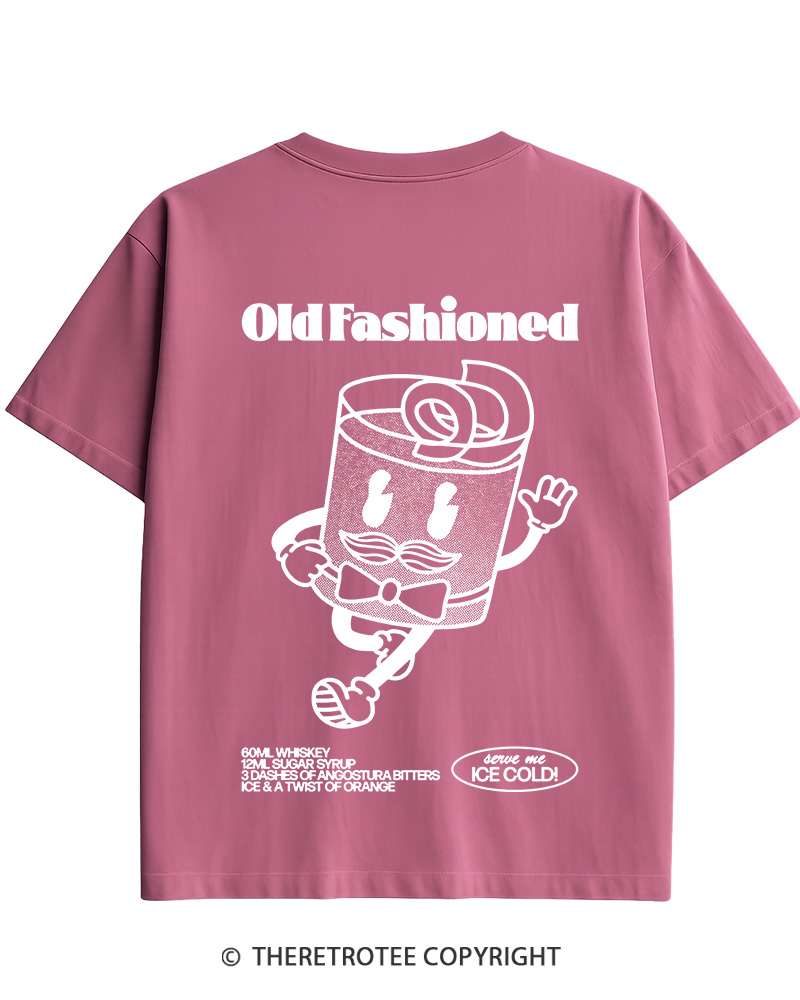 TheRetroTee Old Fashioned 1960s Cotton T-Shirt