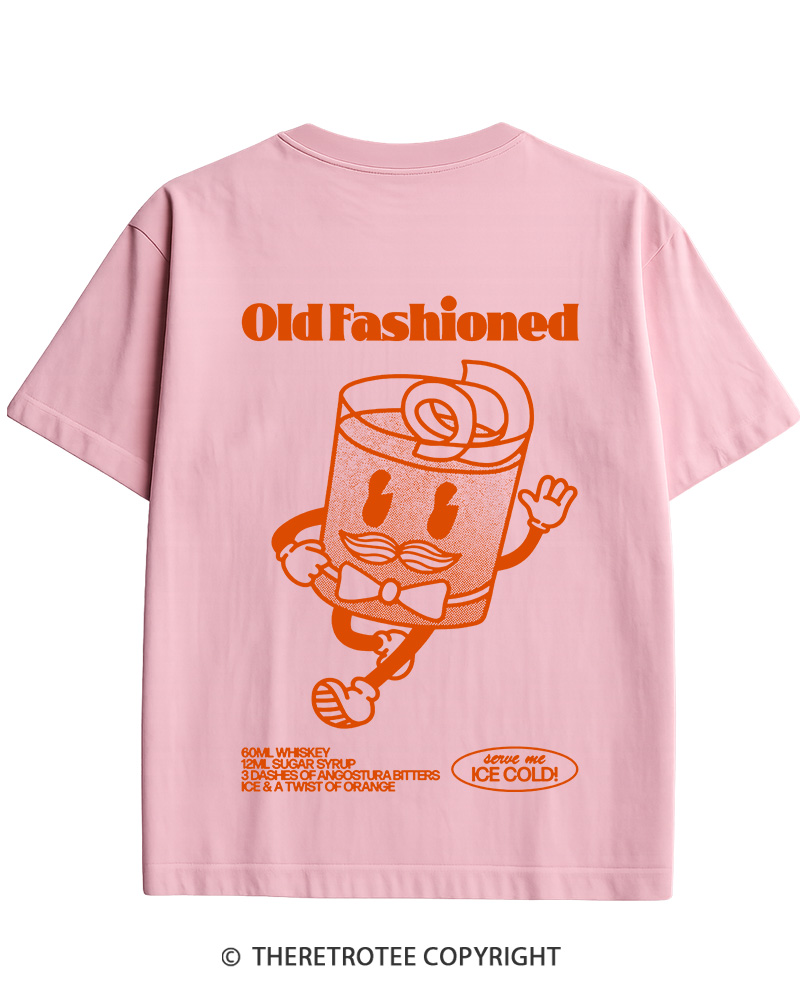 TheRetroTee Old Fashioned 1960s Cotton T-Shirt