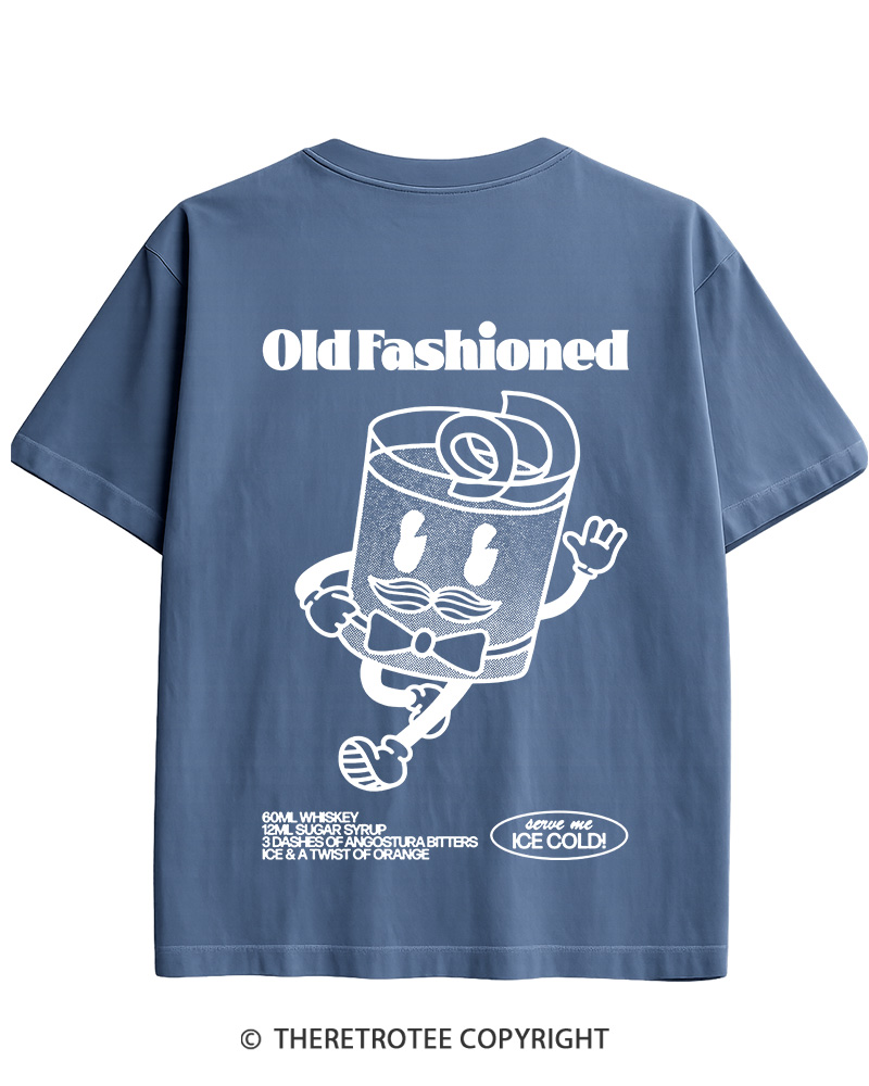 TheRetroTee Old Fashioned 1960s Cotton T-Shirt