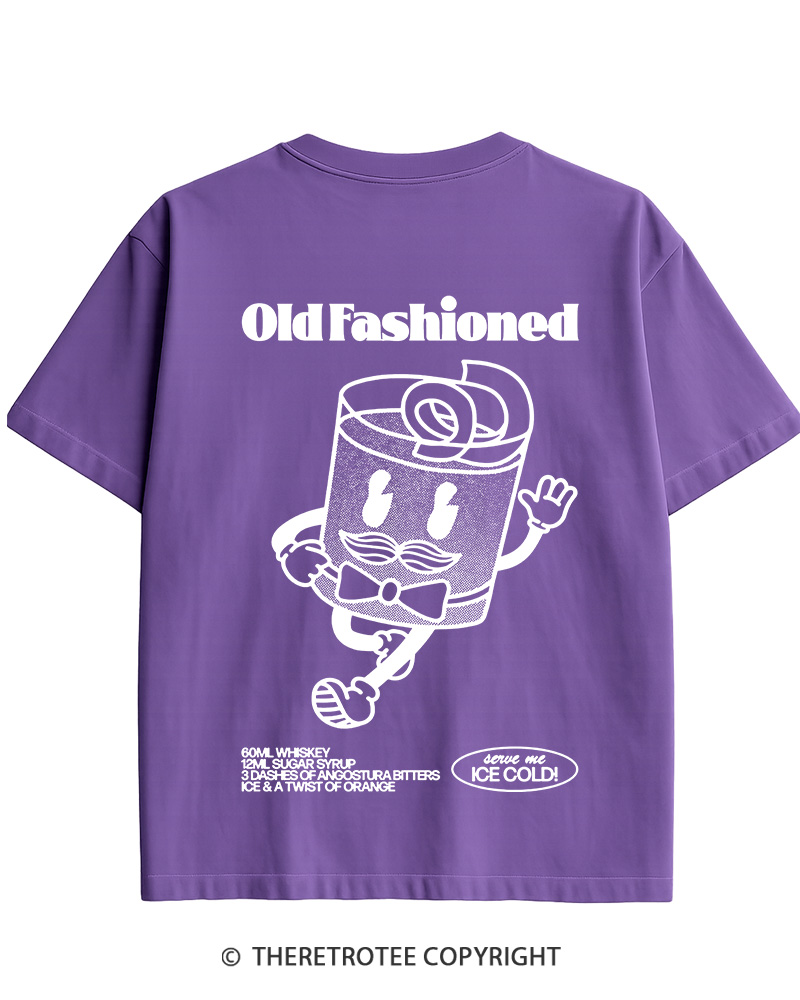 TheRetroTee Old Fashioned 1960s Cotton T-Shirt