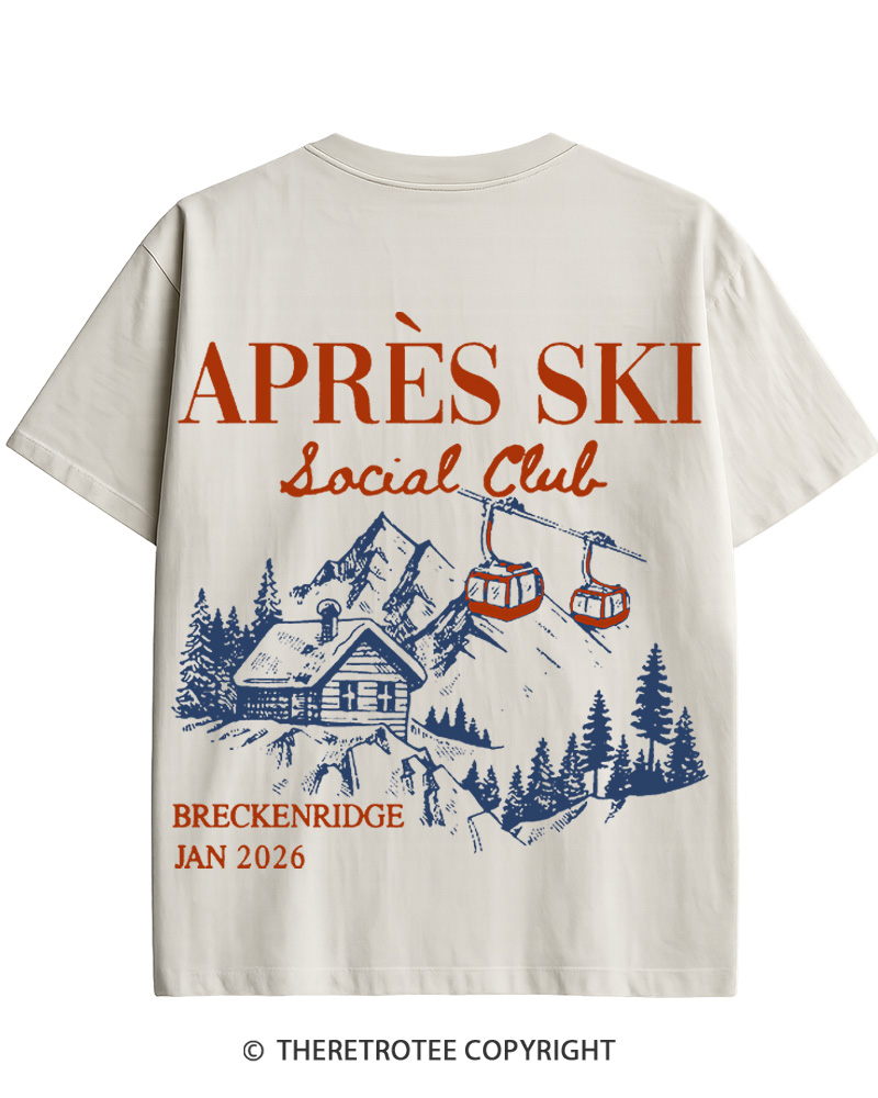 TheRetroTee Apres Ski 1970s Cotton T-Shirt