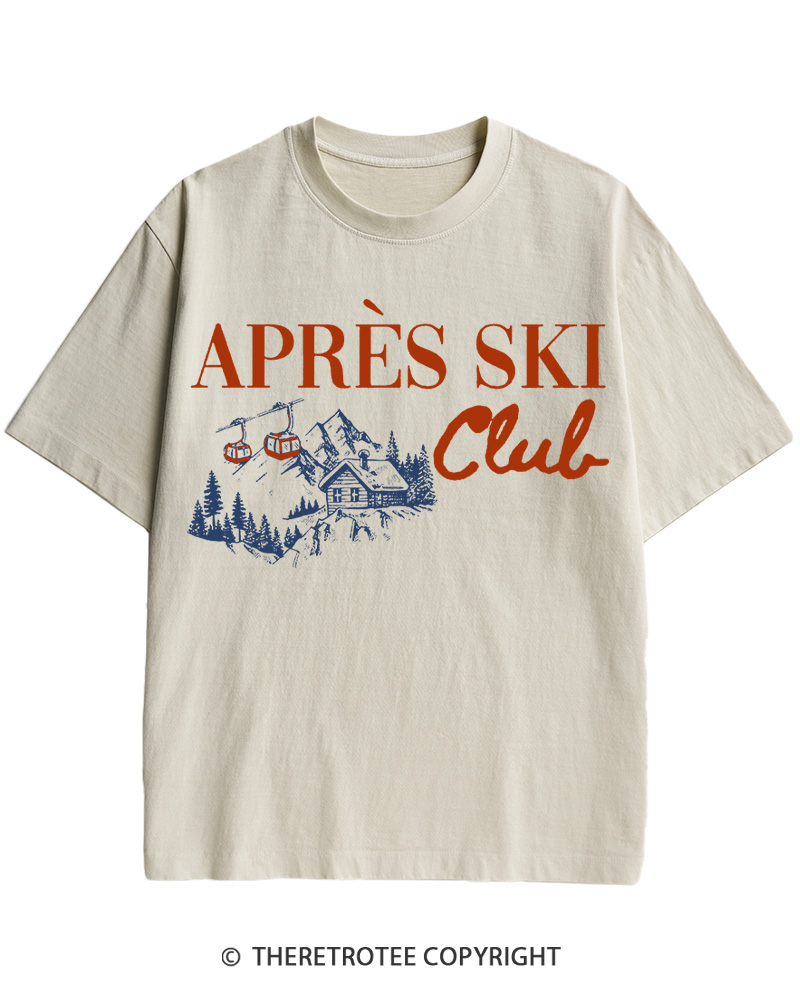 TheRetroTee Apres Ski 1970s Cotton T-Shirt