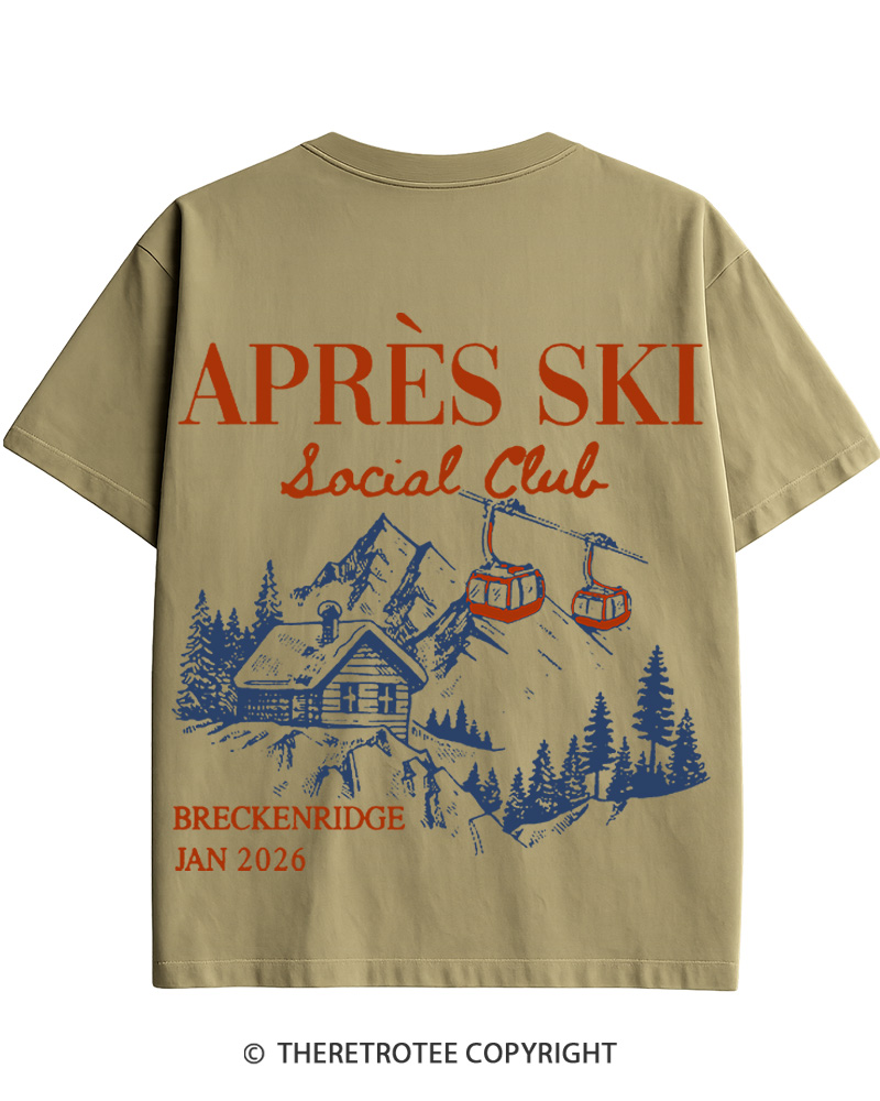 TheRetroTee Apres Ski 1970s Cotton T-Shirt