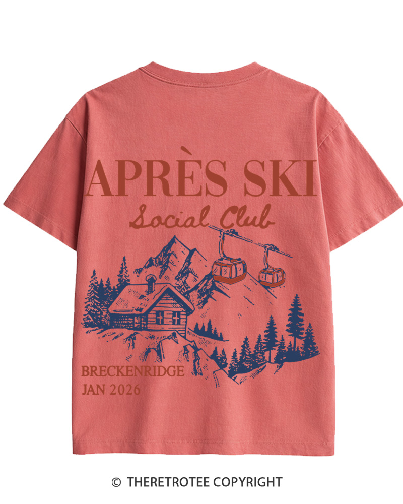 TheRetroTee Apres Ski 1970s Cotton T-Shirt