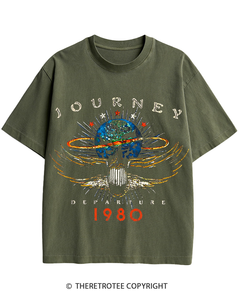 TheRetroTee Rock Concert 1980s Cotton T-Shirt