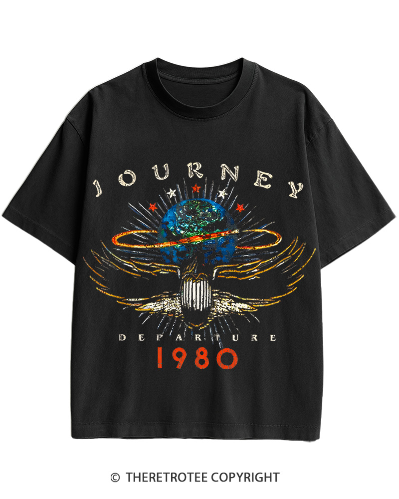 TheRetroTee Rock Concert 1980s Cotton T-Shirt