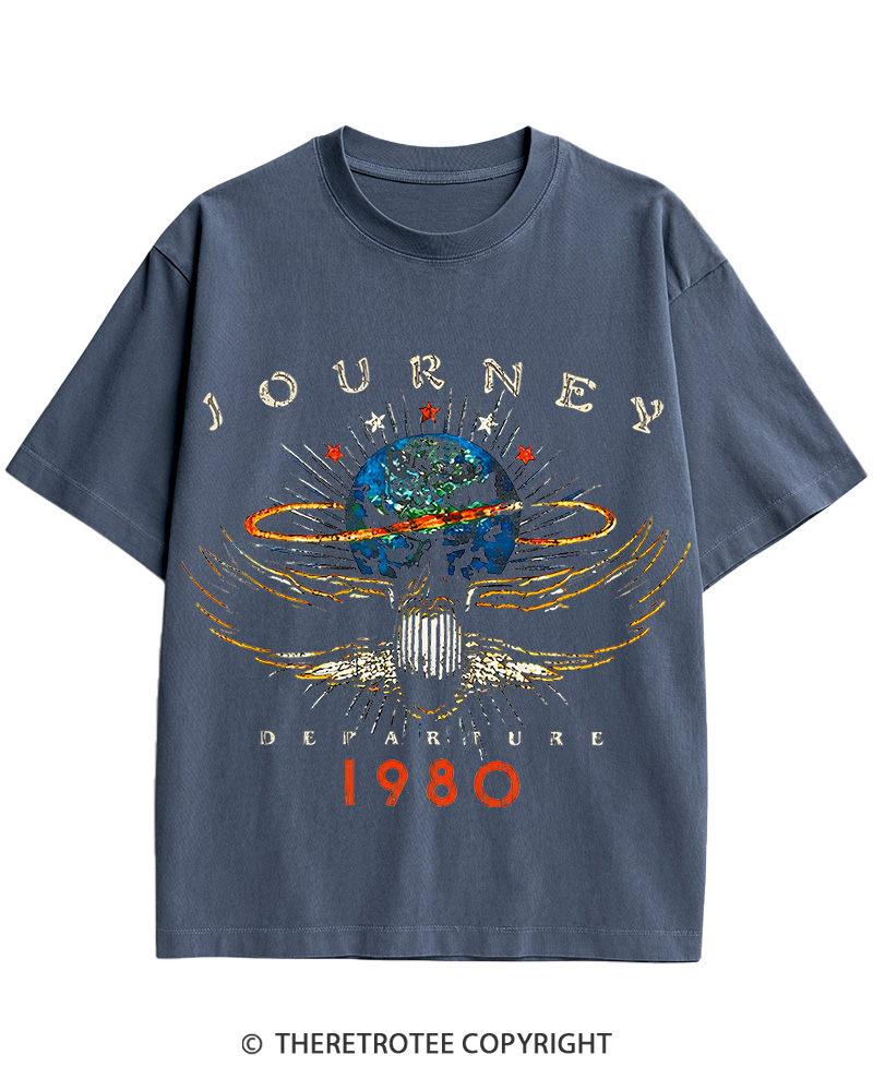 TheRetroTee Rock Concert 1980s Cotton T-Shirt