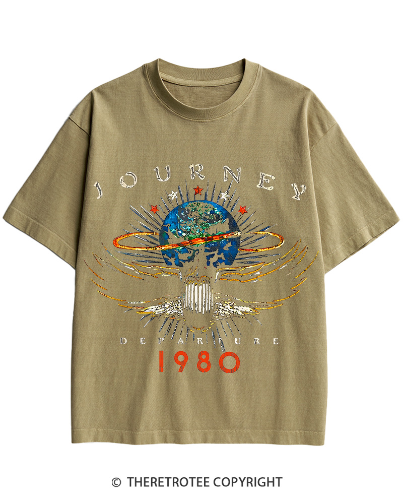 TheRetroTee Rock Concert 1980s Cotton T-Shirt