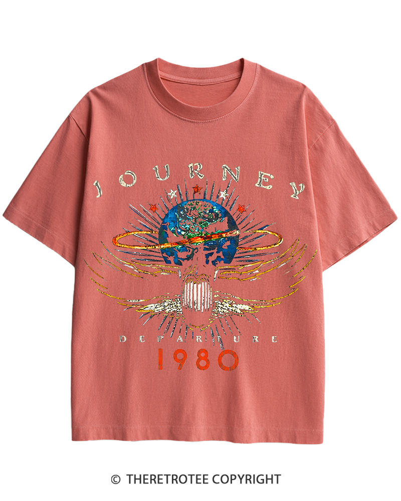 TheRetroTee Rock Concert 1980s Cotton T-Shirt