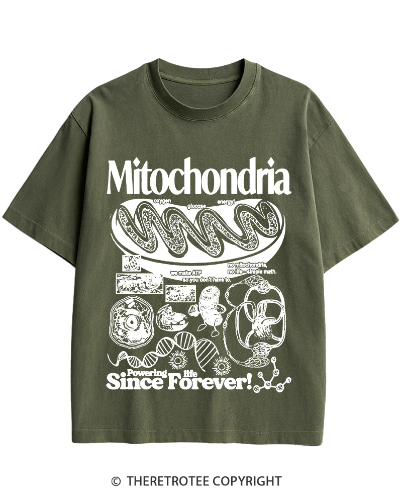TheRetroTee Mitochondria 1960s Cotton T-Shirt