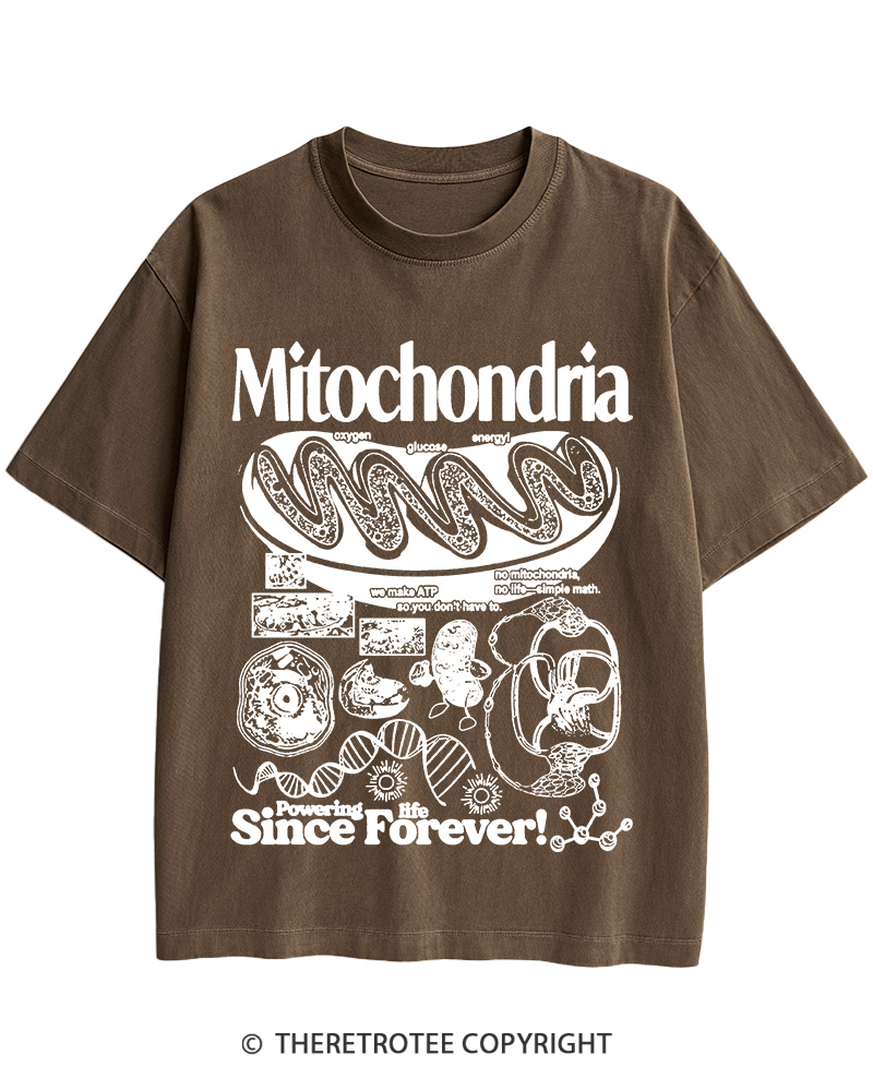 TheRetroTee Mitochondria 1960s Cotton T-Shirt