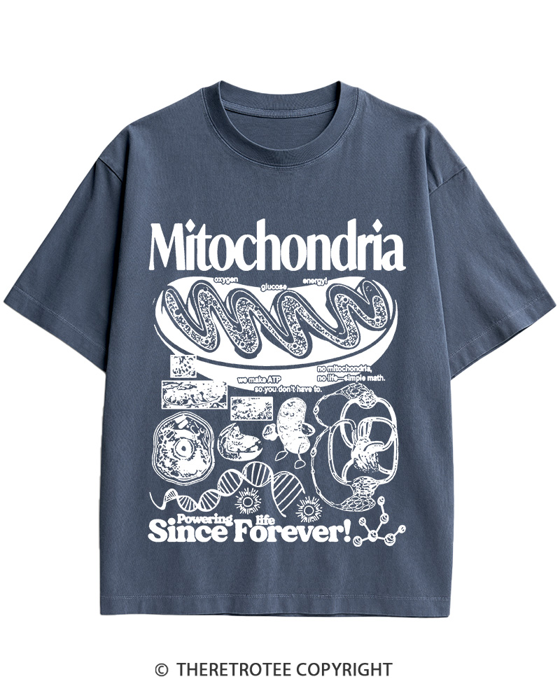 TheRetroTee Mitochondria 1960s Cotton T-Shirt