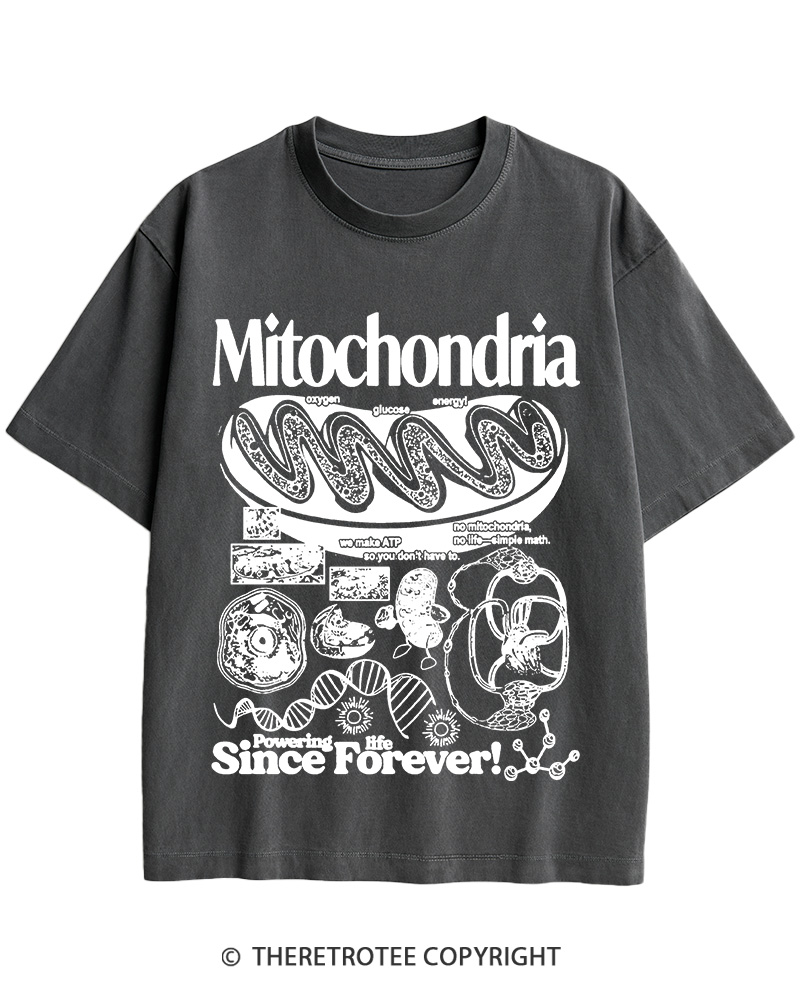TheRetroTee Mitochondria 1960s Cotton T-Shirt