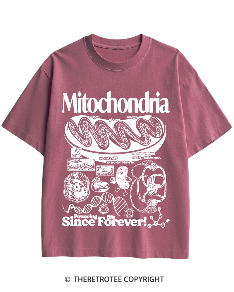 TheRetroTee Mitochondria 1960s Cotton T-Shirt